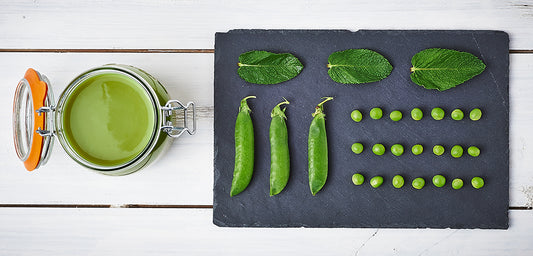 Velouté de petits pois à la menthe