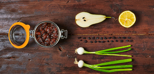 Chutney de poires aux raisins