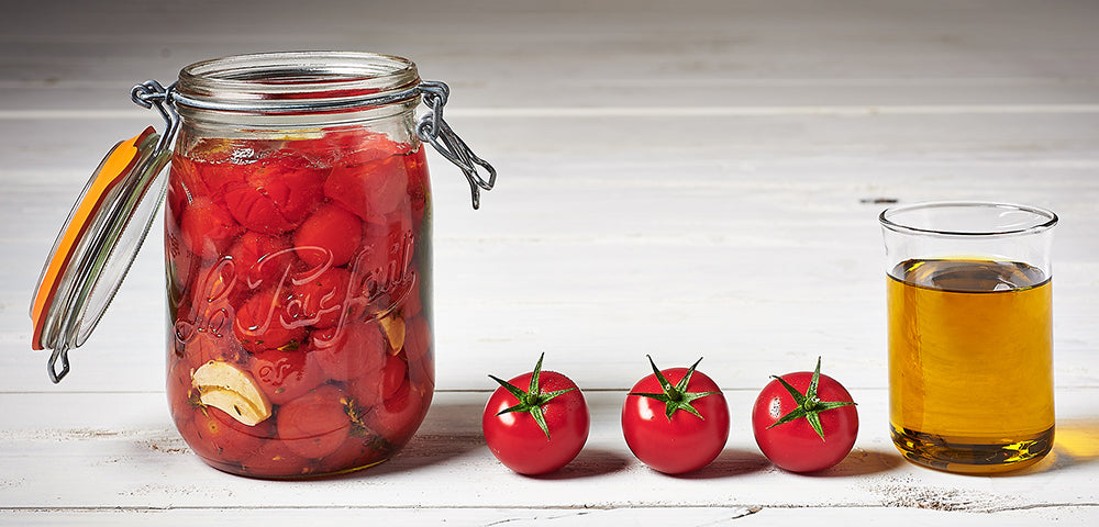 Petites tomates à l'huile d'olive